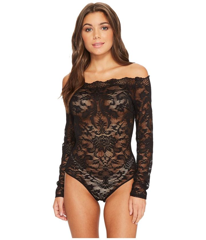Felina - Eliza Off Shoulder All Lace Bodysuit