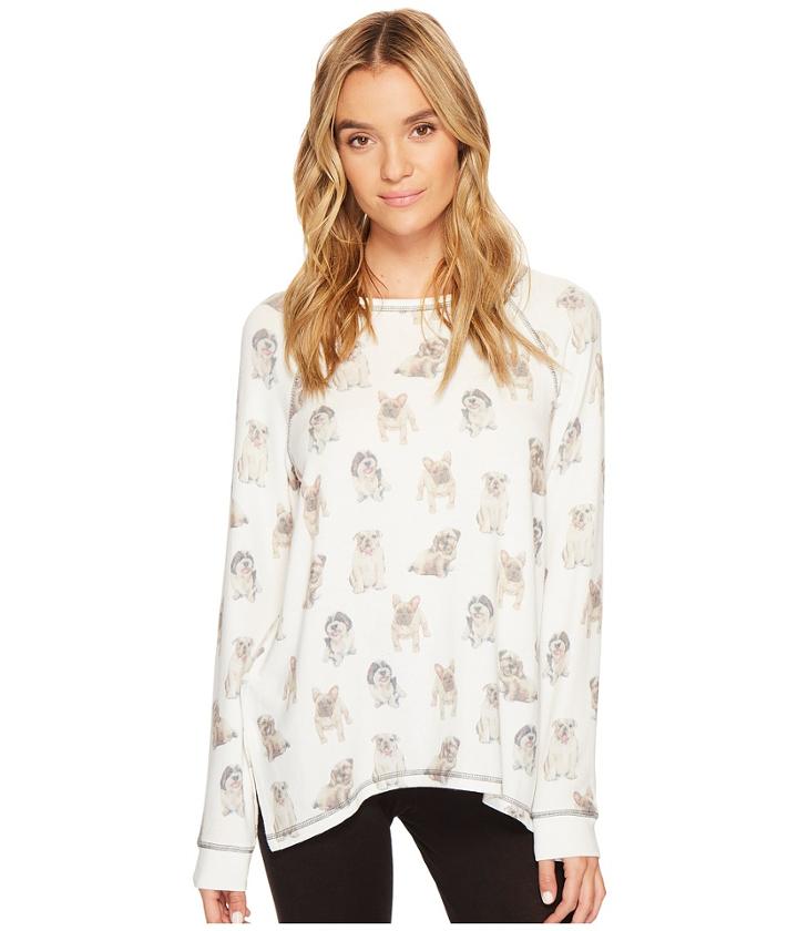 P.j. Salvage - Dogs On Display Long Sleeve Top