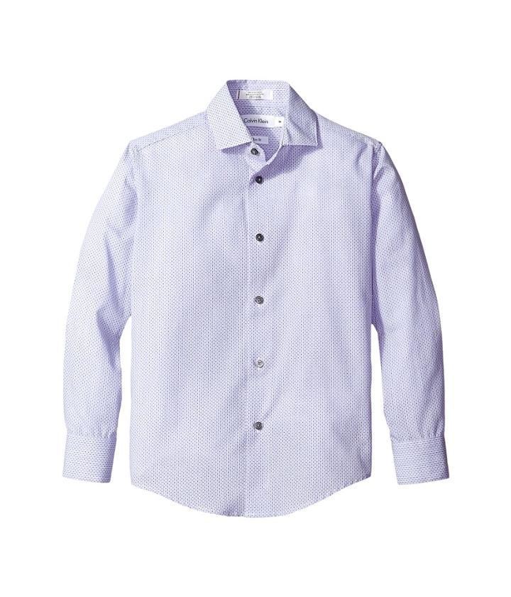 Calvin Klein Kids - End On End Check Long Sleeve Shirt