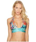 Luli Fama - Viva Cuba Vicky Reversible Cut Out Double Band Halter Bikini Top