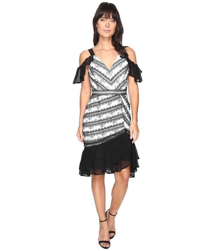 Adelyn Rae - Nola Woven Lace Frill Dress
