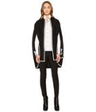 Versace Collection - Contrast Overcoat Cape