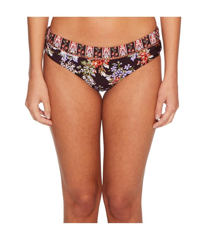 Becca By Rebecca Virtue - Reversible Floral Cottage Hipster Pant Bottoms