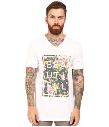 Life Is Beautiful - Beautiful Box Floral - V-neck Tee