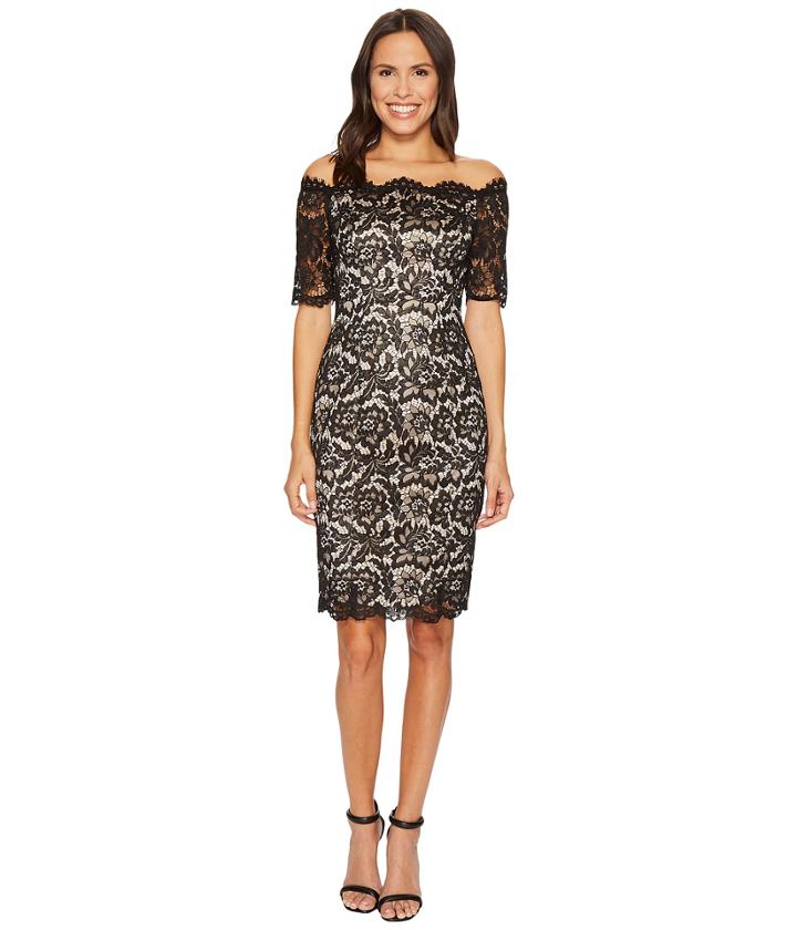 Vince Camuto - Lace Off The Shoulder Bodycon Dress