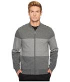 Perry Ellis - Regular Fit Color Block Jacquard Bomber