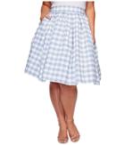 Unique Vintage - Plus Size High Waist Swing Skirt
