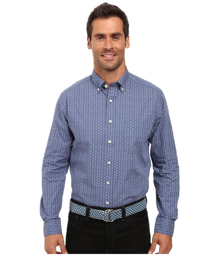 Vineyard Vines - Fish Bone Printed Slim Murray Shirt