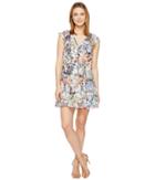 Adelyn Rae - Lydia Woven Printed Frill Dress