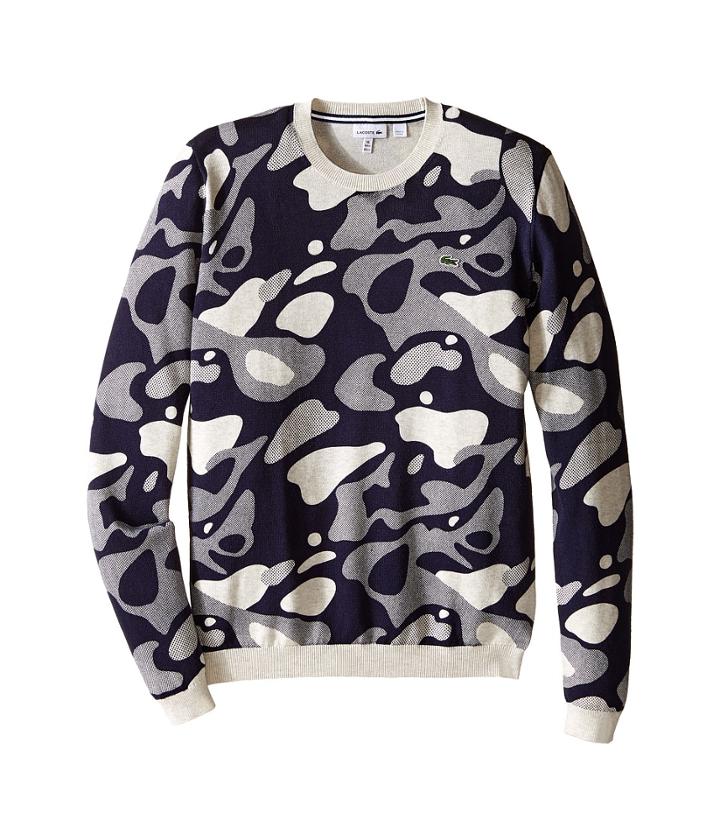 Lacoste Kids - Camo Crew Neck Sweater