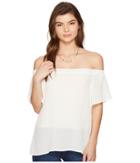 1.state - Off Shoulder Flounce Sleeve Blouse