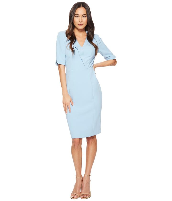 Tahari By Asl - Fold Over Collar Sheath