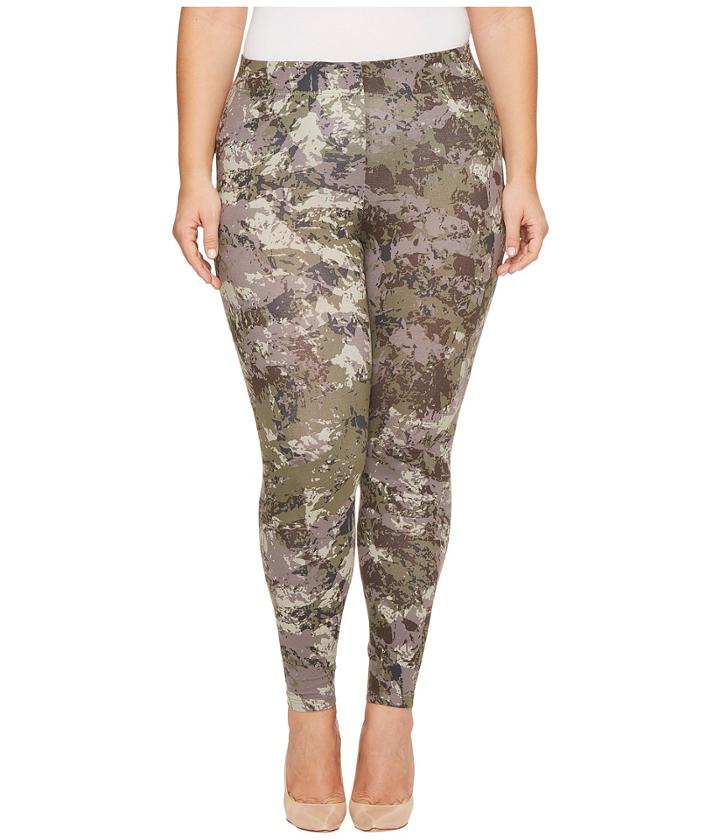 Hue - Plus Size Camo Cotton Leggings