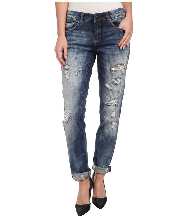 Blank Nyc - Distressed Denim Boyfriend Relaxed Straight Jean In Fit Of Rage