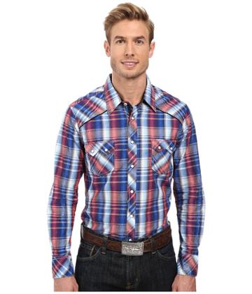 Rock And Roll Cowboy - Long Sleeve Snap B2s8408