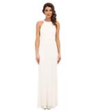 Adrianna Papell - Caviar Bead Sheer Back Gown