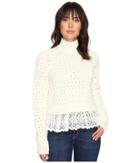 Rebecca Taylor - Pop Stitch Sweater With Lace