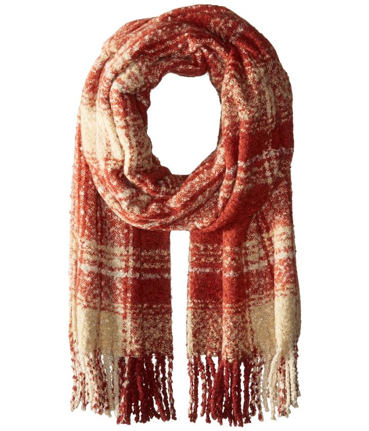 Free People - Loveland Plaid Fringe Scarf