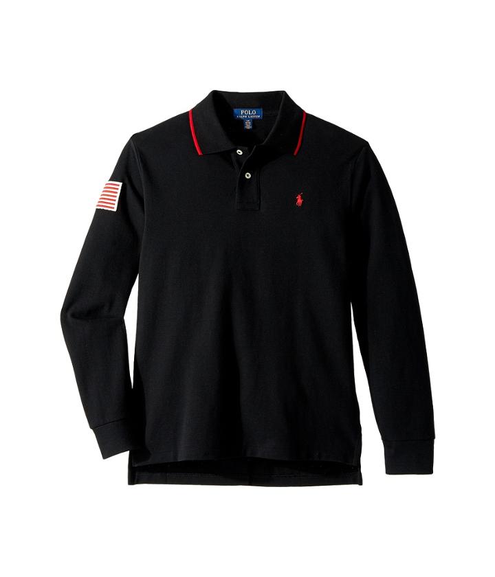 Polo Ralph Lauren Kids - Cotton Mesh Long Sleeve Polo