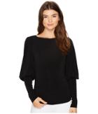 Nicole Miller - Elizabetta Matte Jersey Puff Sleeve Top