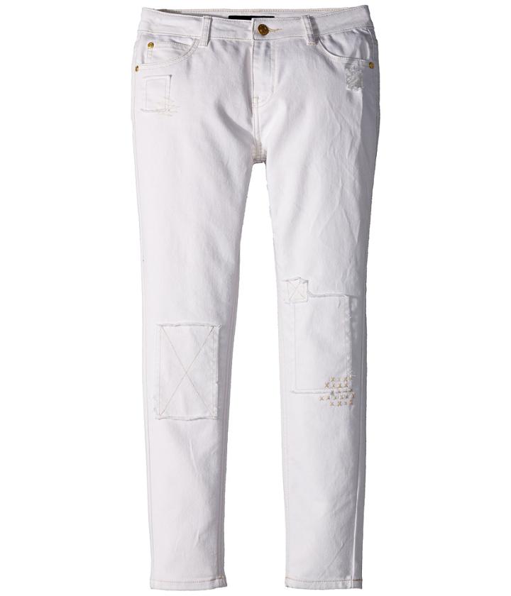 Tommy Hilfiger Kids - Fashion Patch Repair Skinny Jeans In White
