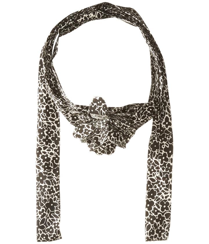 Betsey Johnson - Cartoon Floral Skinny Scarf
