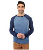 True Grit - Genuine Indigo Knit Long Sleeve Raglan Crew