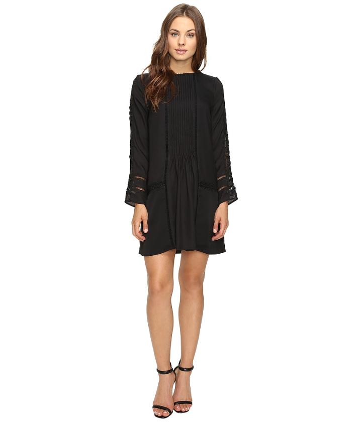 Adelyn Rae - Long Sleeve Drop Waist Shirtdress