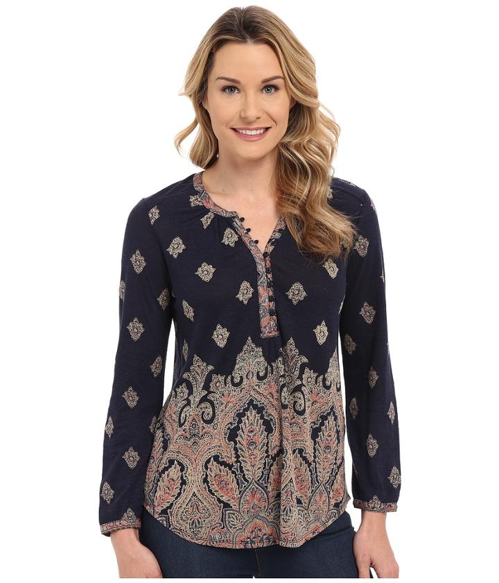 Lucky Brand - Placed Print Top