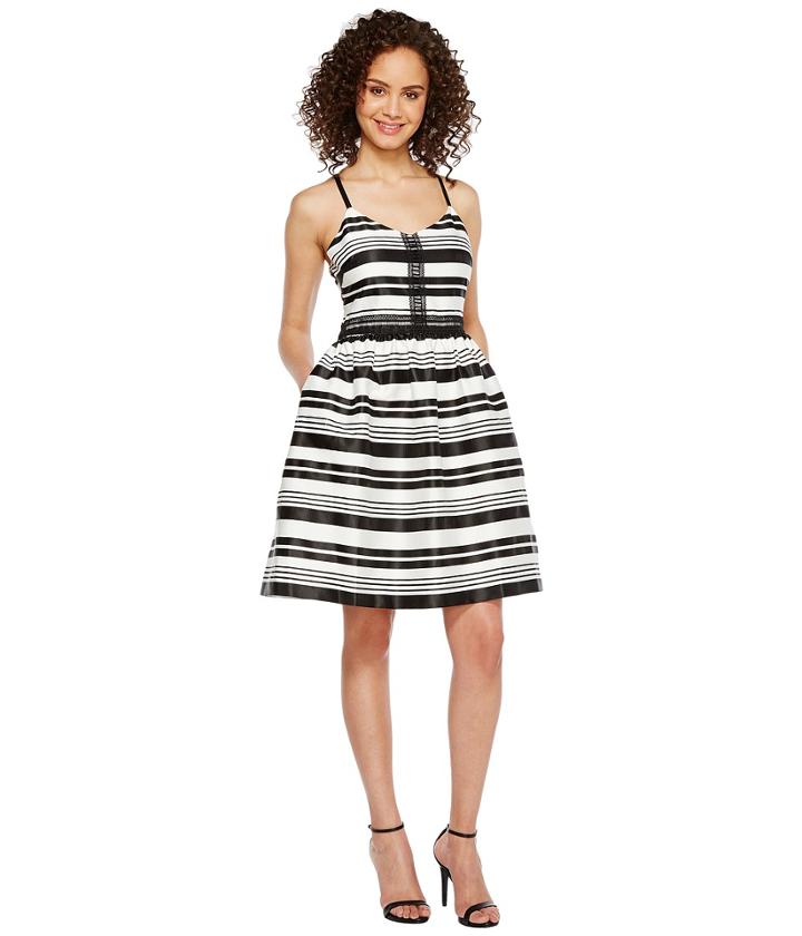 Jessica Simpson - Striped Party Dress Js7a9599