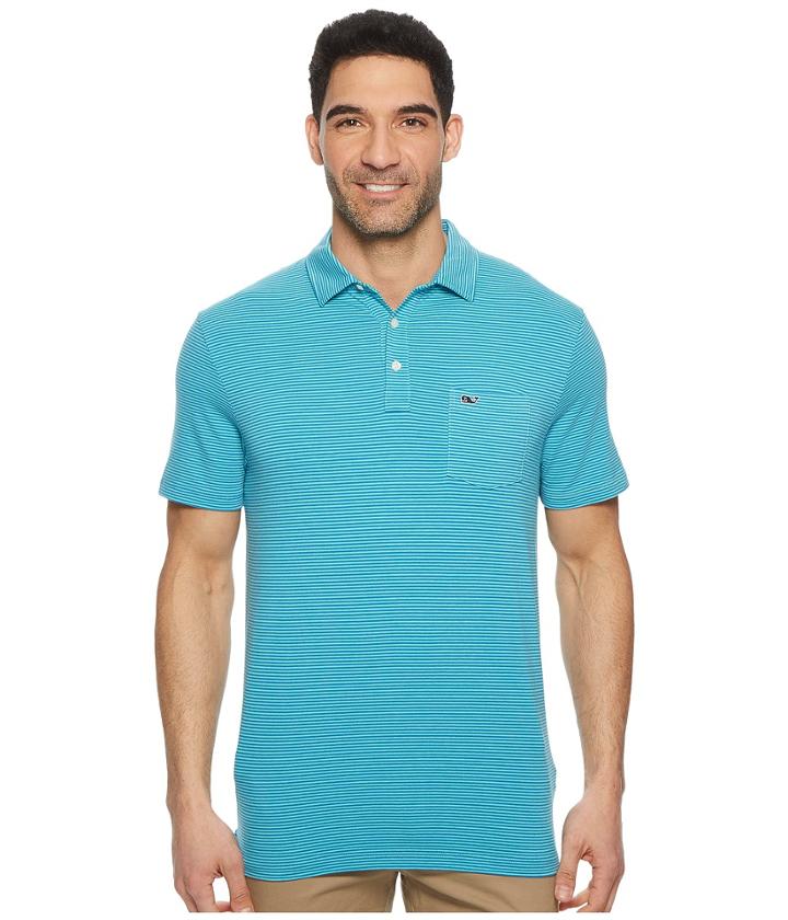 Vineyard Vines - Edgartown Contrast Feeder Stripe Performance Polo