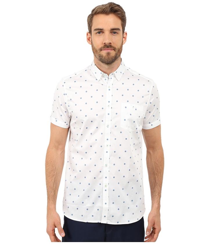 Ted Baker - Mydance Short Sleeve Floral Spot Print Shirt
