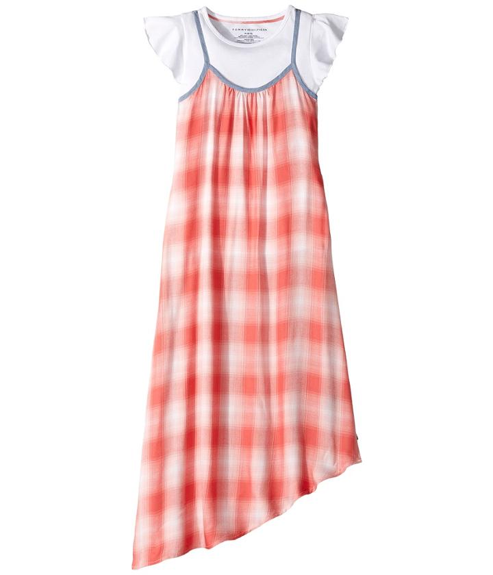Tommy Hilfiger Kids - Twofer Cami Plaid Maxi Dress Tee