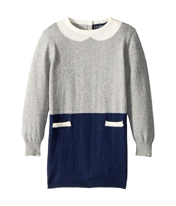 Toobydoo - The Olive Faux Collar Sweater Dress