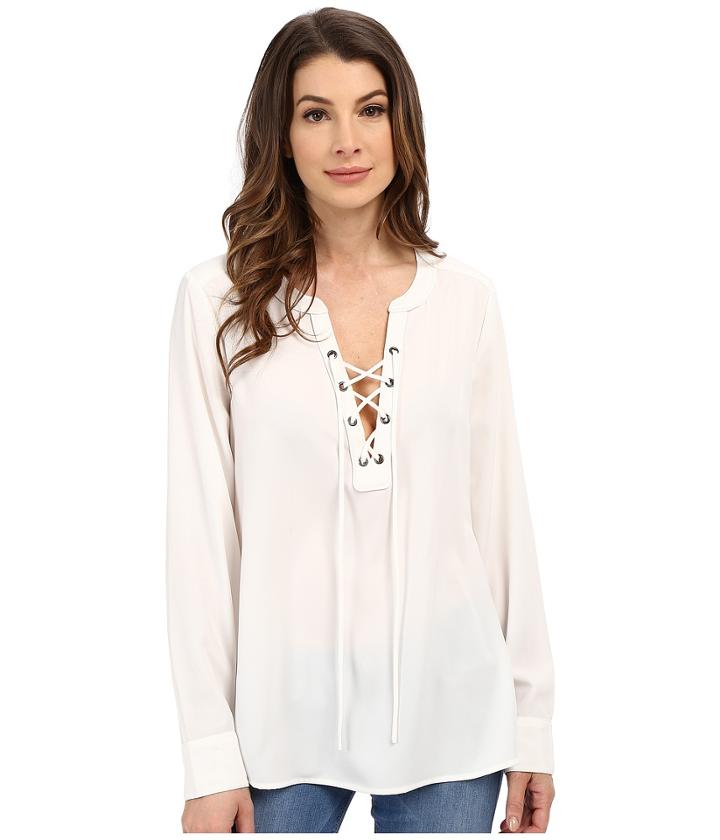 Sanctuary - Lace-up Caf Top