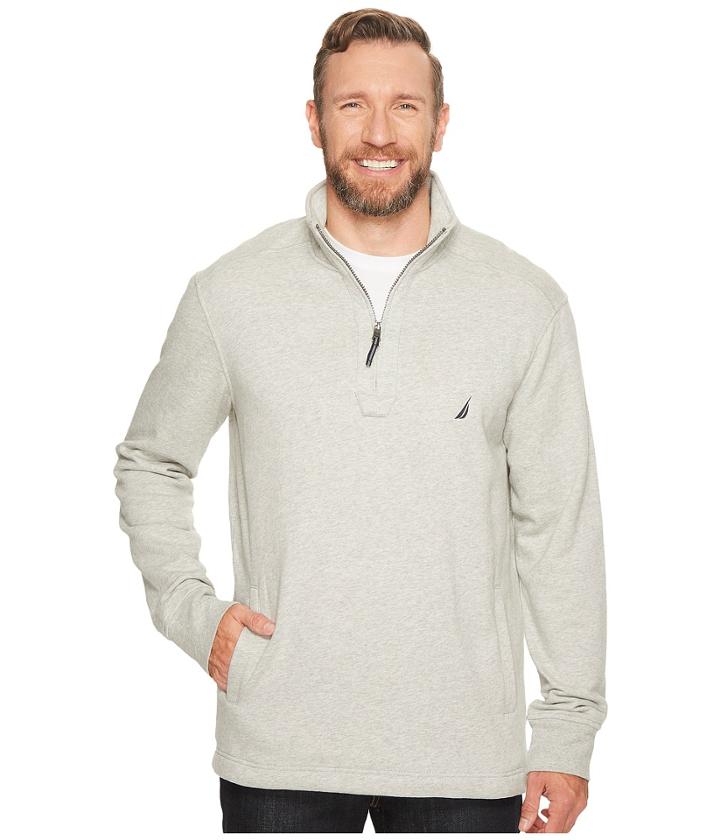 Nautica Big & Tall - Big Tall Long Sleeve 1/4 Zip Sweater