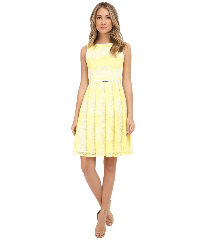 Adrianna Papell - Fit Flare Lace Dress