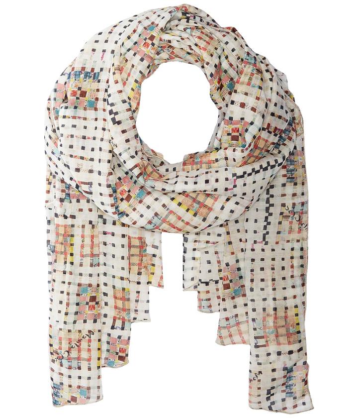Manila Grace - Plaid On Plaid Scarf