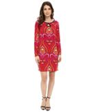 Laundry By Shelli Segal - Long Sleeve Key Hole Print Dress