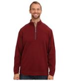 Tommy Bahama Big &amp; Tall Big Tall Flip Side Stripe Reversible Half Zip Sweatshirt
