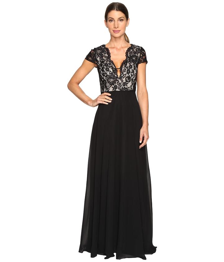 Aidan Mattox - Lace And Chiffon Gown