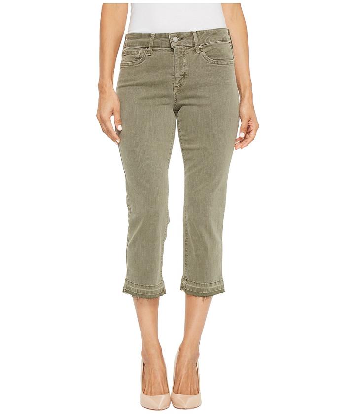 Nydj Petite - Petite Capris W/ Released Hem In Topiary