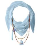 Bcbgeneration - Solid Layered Beads Triangle Scarf