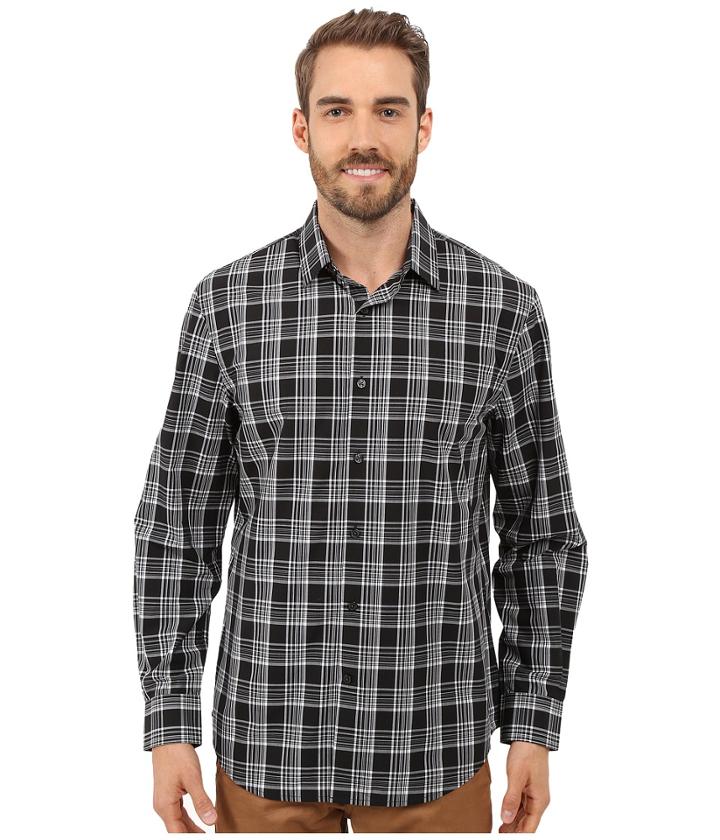 Perry Ellis - Large Plaid Pattern Shirt
