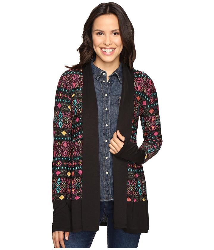 Roper - 0607 Folk Embroidery Printed Jersey Cardigan