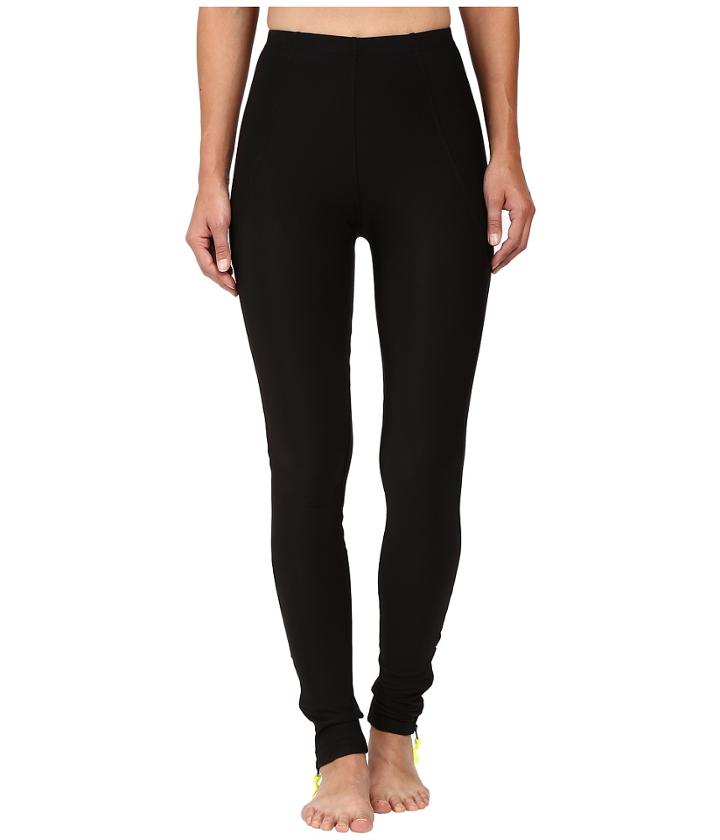 Plush - Fleece-lined Zippered Running Leggings With Pocket