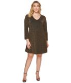 Karen Kane Plus - Plus Size Gold Knit Taylor Dress