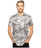 Calvin Klein - Marker Crosshatch Print Button Down Shirt