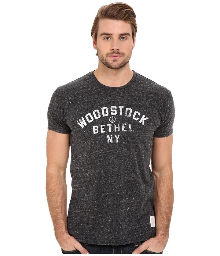 The Original Retro Brand - Tri-blend Short Sleeve Woodstock Ny Tee