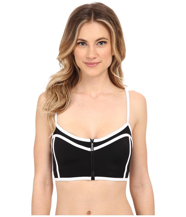 Michael Michael Kors - Color Blocked Scuba Over The Shoulder Croptop